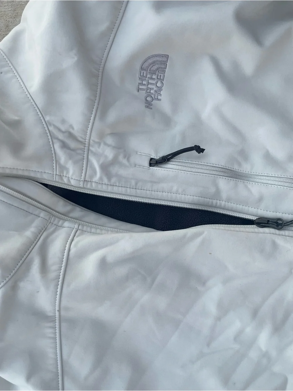 The North Face White Softshell Jacket